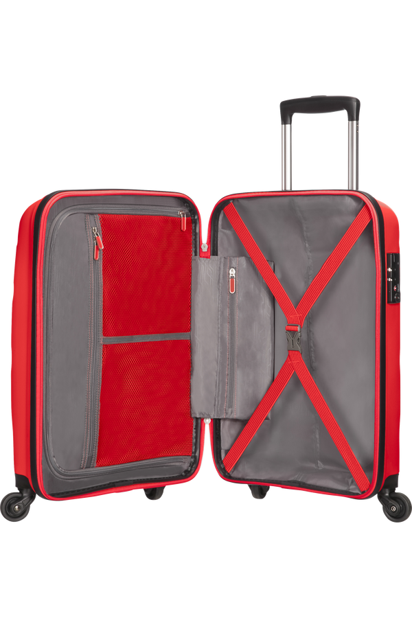 American Tourister Bon Air 4-wheel cabin baggage Spinner suitcase 55x40x20cm Magma Red