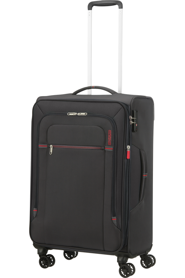 American Tourister Crosstrack Spinner Expandable 67cm  Sivá/červená