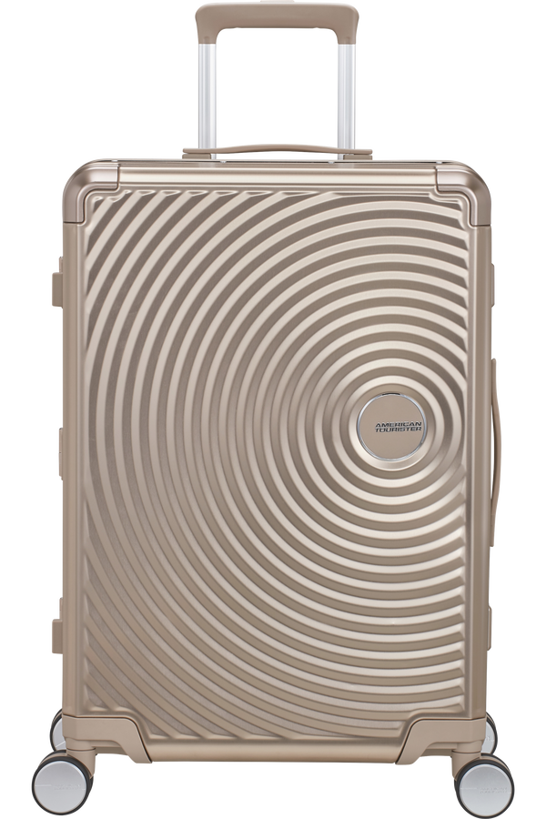American Tourister Soundbox Alu Spinner TSA 68cm Bronzová