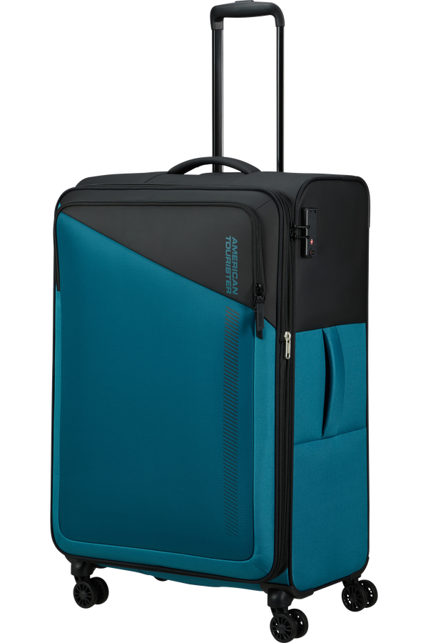 American Tourister Daring Dash Spinner Expandable TSA L  Čierna/modrá American Tourister Daring Dash Spinner Expandable TSA L  Čierna/modrá