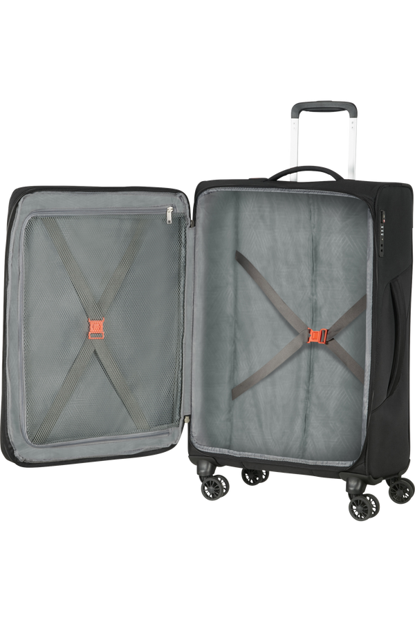 American Tourister Summerfunk Spinner Exp TSA 67cm  Čierna