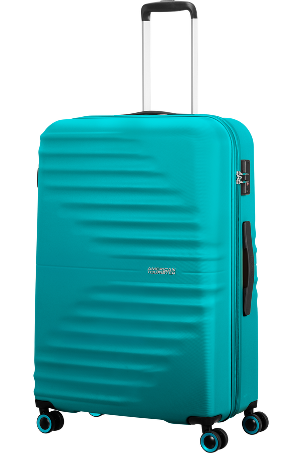 American Tourister Wavetwister Spinner TSA 77cm  Akvamarínová tyrkysová