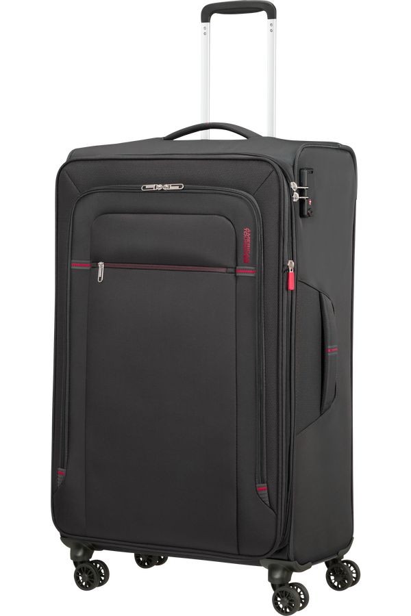 American Tourister Crosstrack Spinner Expandable 79cm  Sivá/červená American Tourister Crosstrack Spinner Expandable 79cm  Sivá/červená