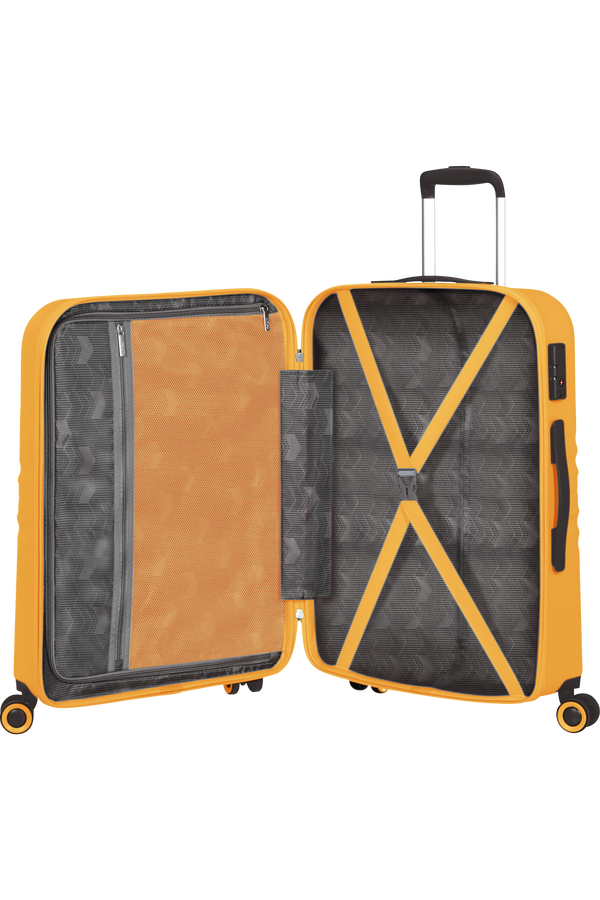 American Tourister Wavetwister Spinner TSA 66cm  Sunset Yellow