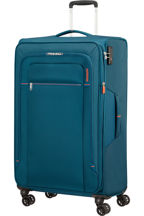 American Tourister Crosstrack Spinner Expandable 79cm  Navy/Orange