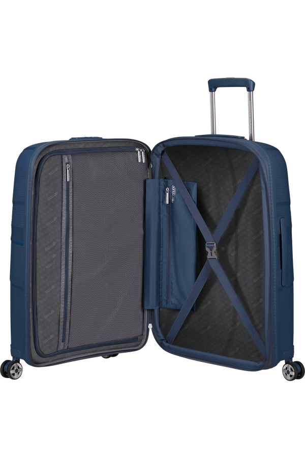 American Tourister Starvibe Spinner Expandable TSA 67cm Námornícka American Tourister Starvibe Spinner Expandable TSA 67cm Námornícka