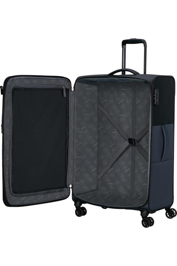 American Tourister Daring Dash Spinner Expandable TSA L  Čierna/siv&aacute;
