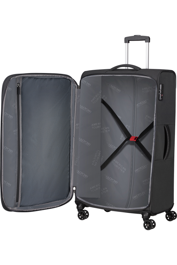 American Tourister Hyperspeed Spinner TSA EXP 80cm  Sýta čierna