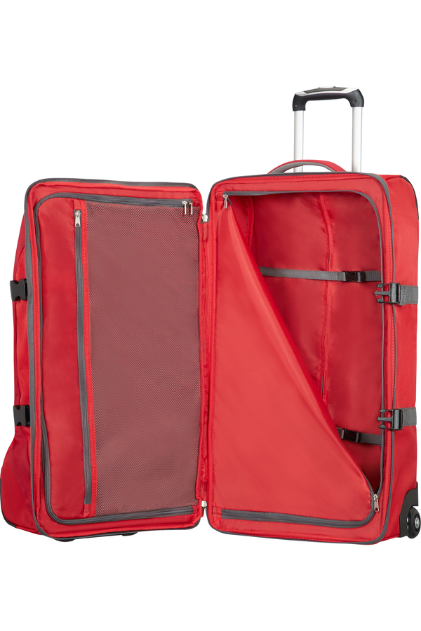 American Tourister Road Quest Duffle with Wheels M Solid Red