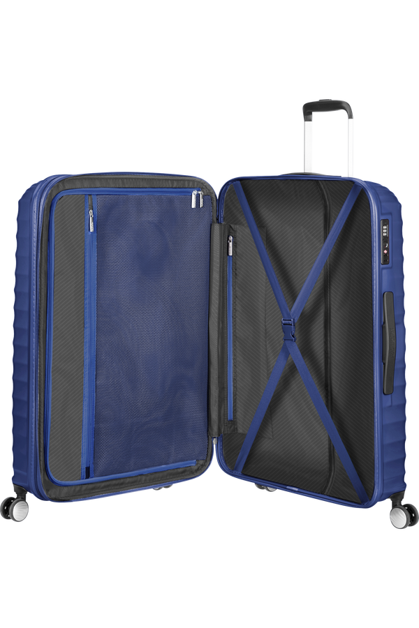 American Tourister Jetglam Spinner 77cm  Kovová modrá