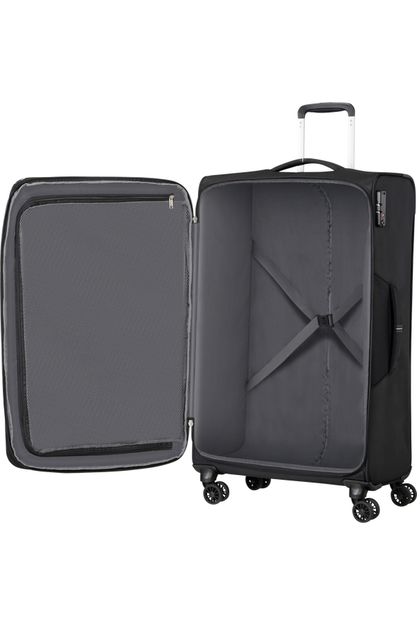 American Tourister Crosstrack Spinner Expandable 79cm  Čierna/sivá
