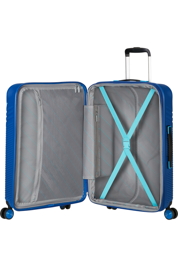 American Tourister Triple Trace Spinner TSA Expandable 67cm  N&aacute;morn&iacute;cka/modr&aacute;