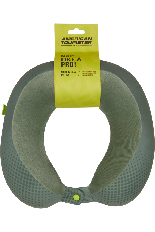 American Tourister American Tourist. Ta Travel Pillow Memoryfoam  Olive/Lime