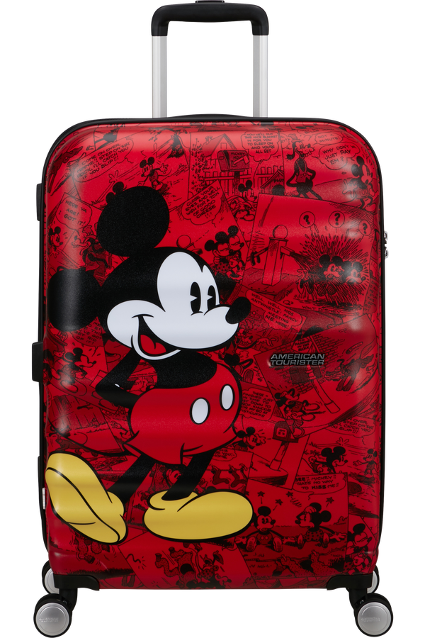 American Tourister Disney Wavebreaker Spinner TSA Disney Fl 67cm  Červený komiks myšiaka Mickeyho