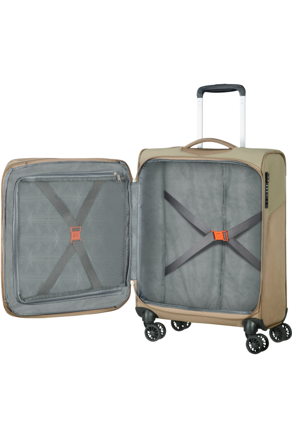 American Tourister Summerfunk Spinner Exp TSA 55cm  Beige American Tourister Summerfunk Spinner Exp TSA 55cm  Beige