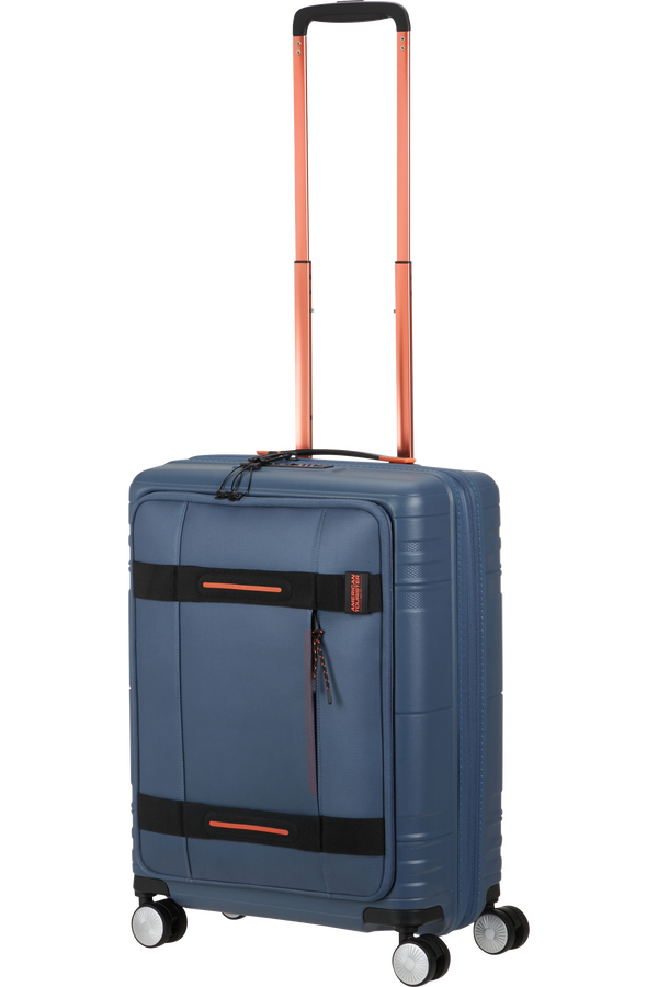 American Tourister Hello Cabin Spinner Exp Coated 55cm  Navy/Orange