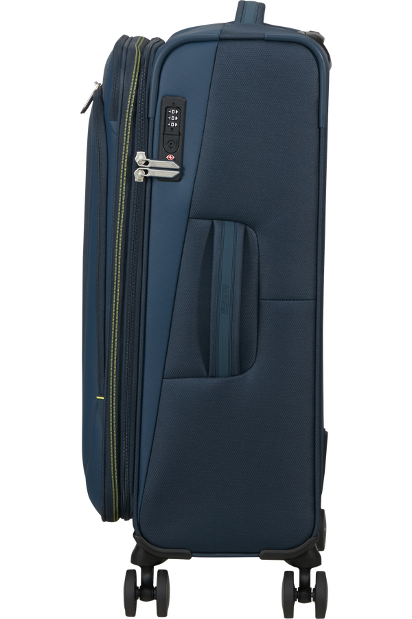 American Tourister Wanderlite Spinner EXP TSA M  Tmavá námornícka
