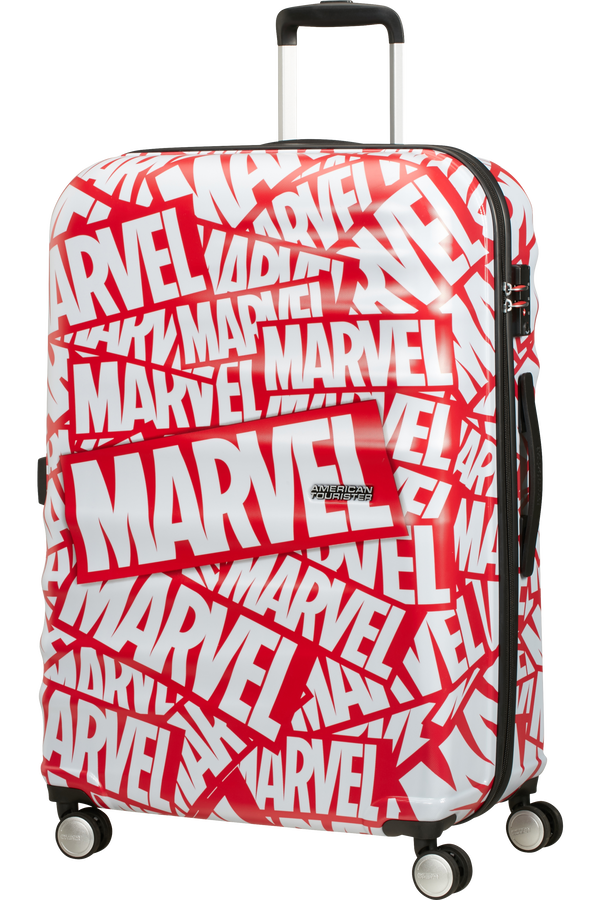 American Tourister Wavebreaker Disney Spinner Marvel 77cm  Marvel Logo