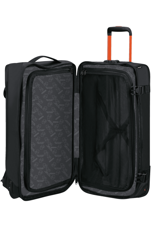 American Tourister Urban Track Duffle with Wheels Lmtd M  Black/Orange