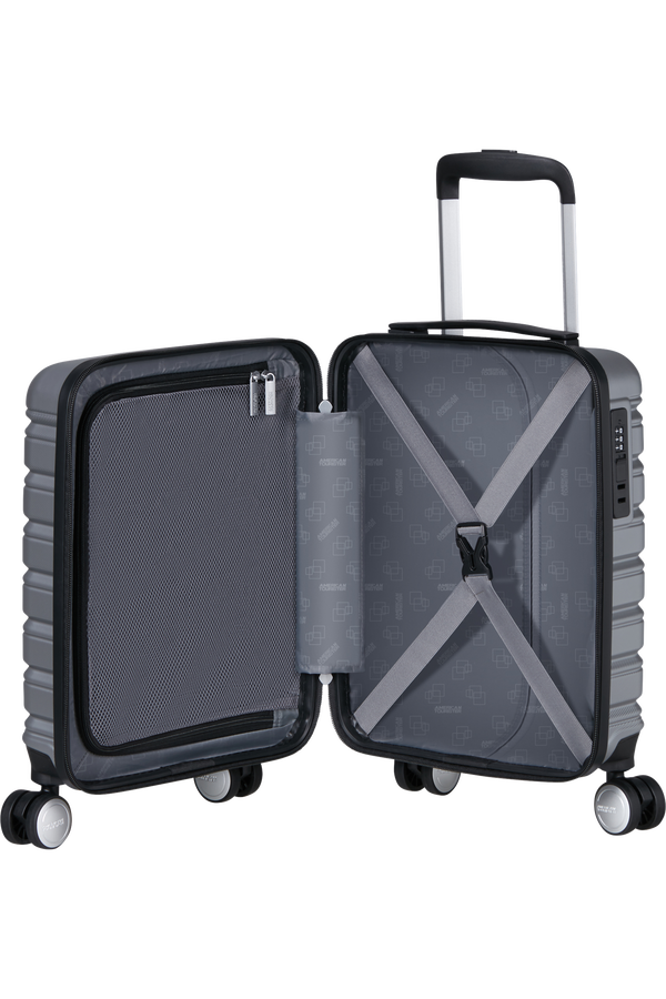 American Tourister Flashline Spinner Underseater Removable Wheels 45cm  Nebesk&aacute; strieborn&aacute;