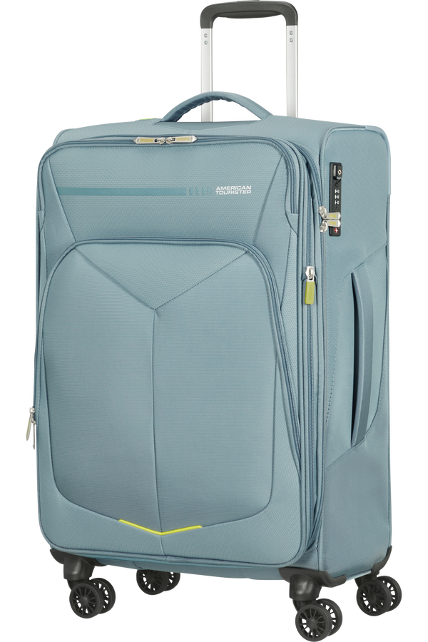 American Tourister Summerfunk Spinner Exp TSA 67cm  Kovová sivá