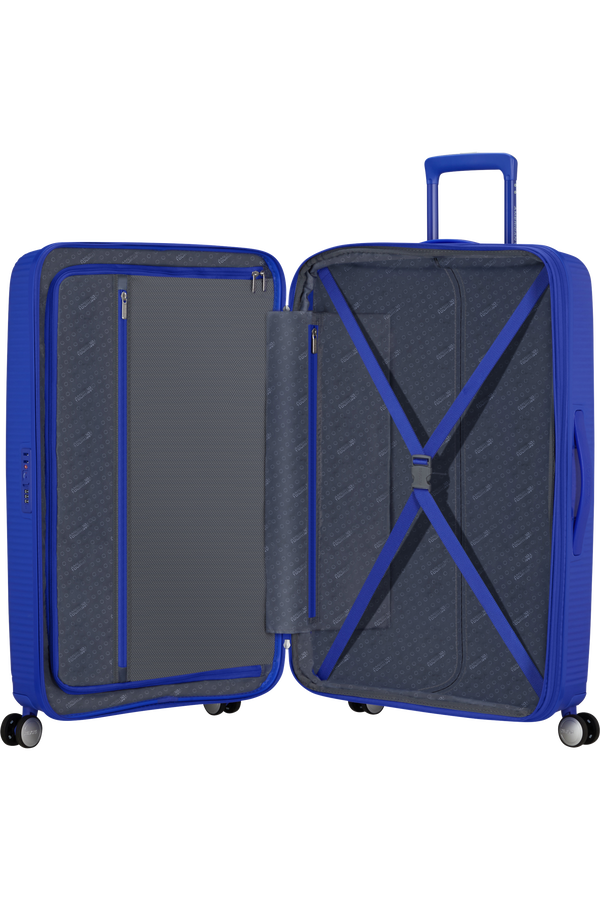 American Tourister SoundBox Spinner Expandable 77cm  Cobalt Blue American Tourister SoundBox Spinner Expandable 77cm  Cobalt Blue