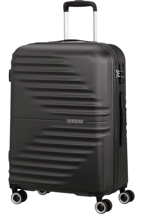 American Tourister Wavetwister Spinner TSA 66cm  Kozmická čierna