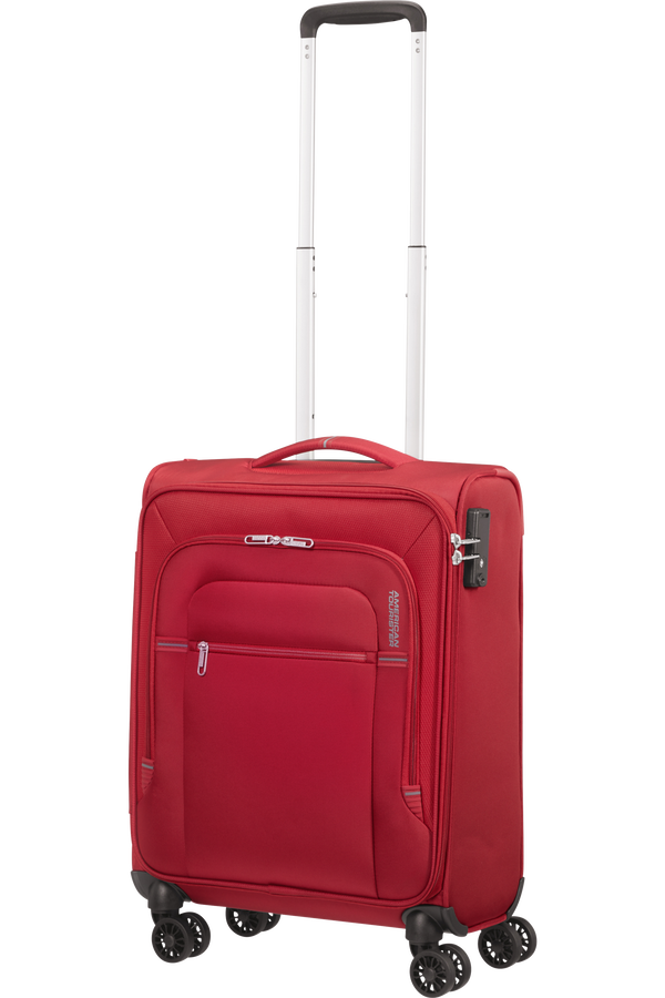 American Tourister Crosstrack Spinner 55cm  Red/Grey American Tourister Crosstrack Spinner 55cm  Red/Grey