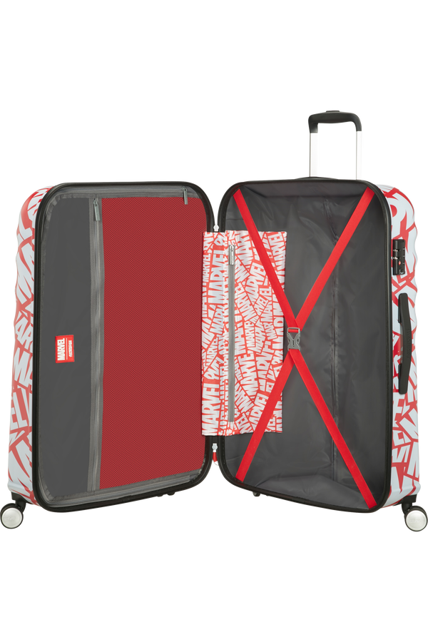 American Tourister Wavebreaker Disney Spinner Marvel 77cm  Marvel Logo