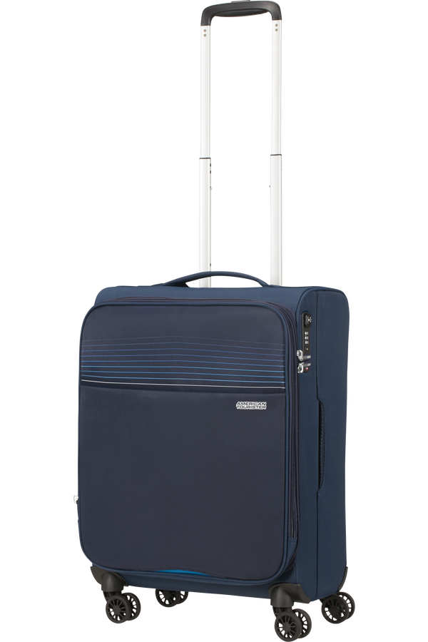 American Tourister Lite Ray Spinner TSA Expandable 55cm  Polnočná námornícka