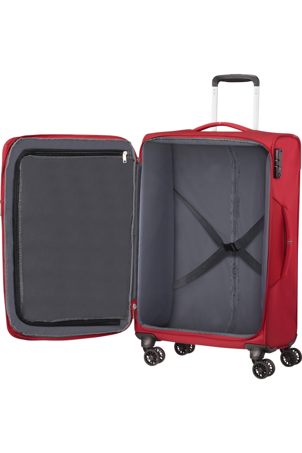 American Tourister Crosstrack Spinner Expandable 67cm  Red/Grey