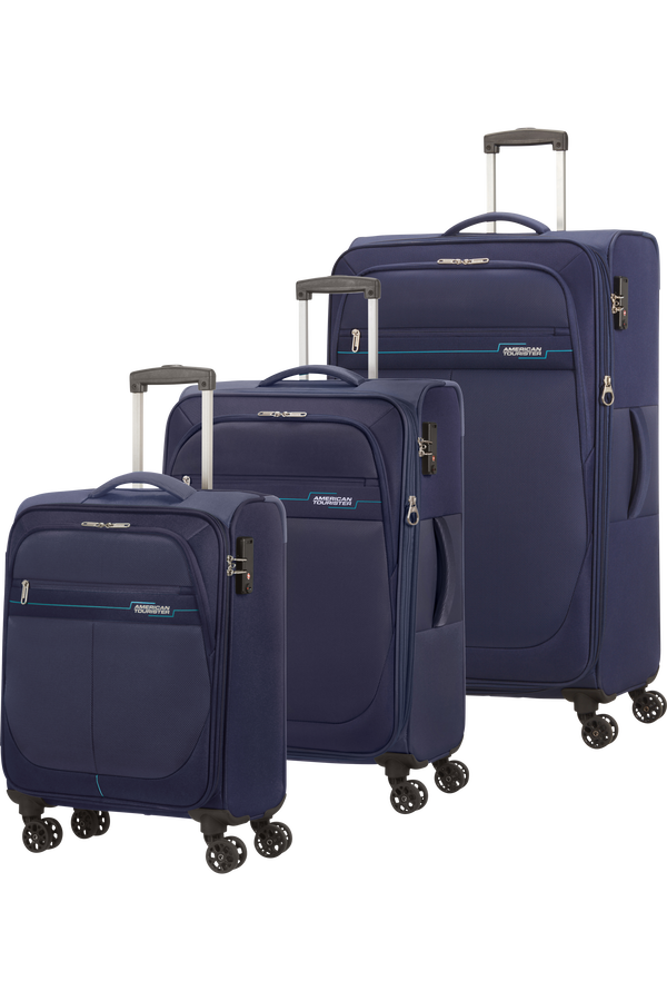 American Tourister Deep Dive 3 PC Set A  N&aacute;morn&iacute;cka/modr&aacute;