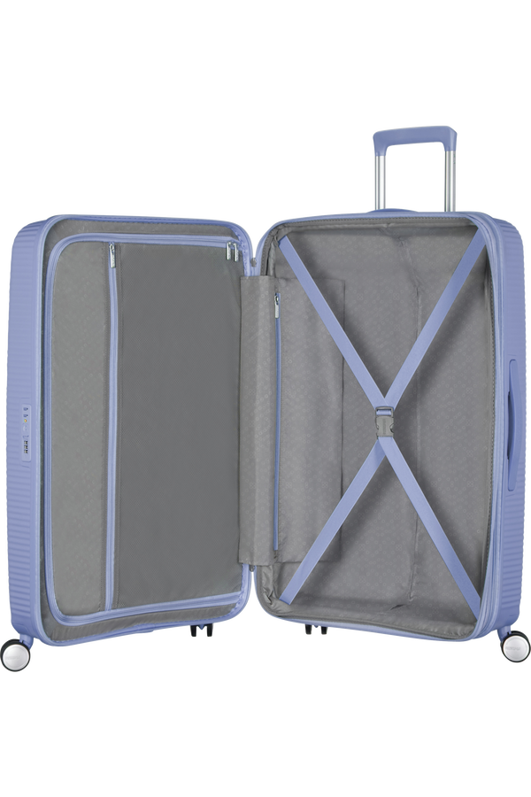 American Tourister Soundbox Spinner 67cm  Denim Blue American Tourister Soundbox Spinner 67cm  Denim Blue
