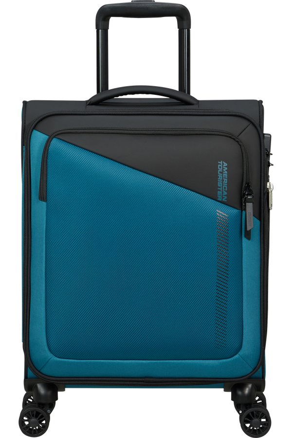 American Tourister Daring Dash Spinner Expandable TSA S  Čierna/modrá