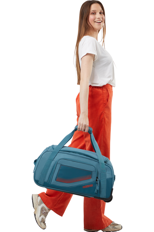 American Tourister City Racer Duffle with wheels S  Petrolejová American Tourister City Racer Duffle with wheels S  Petrolejová