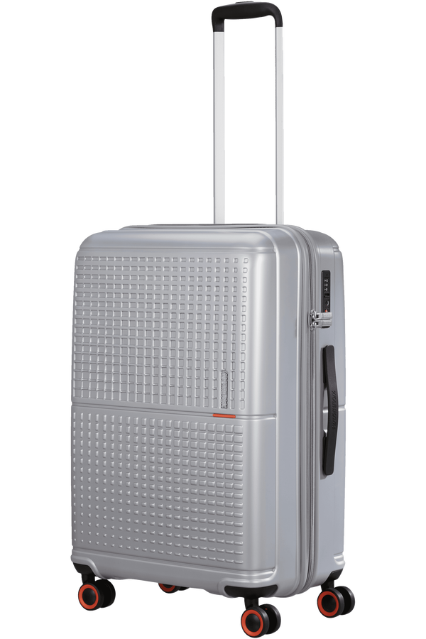 American Tourister Geopop Spinner 67/24 Tsa. 67cm  Kovová strieborná