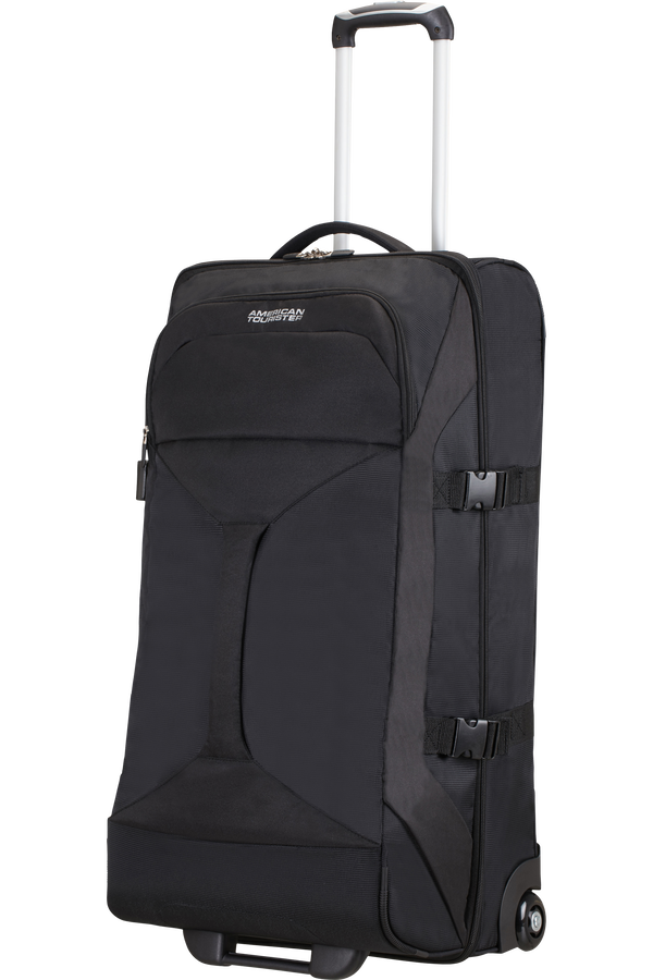American Tourister Road Quest Duffle with Wheels L Solid Black