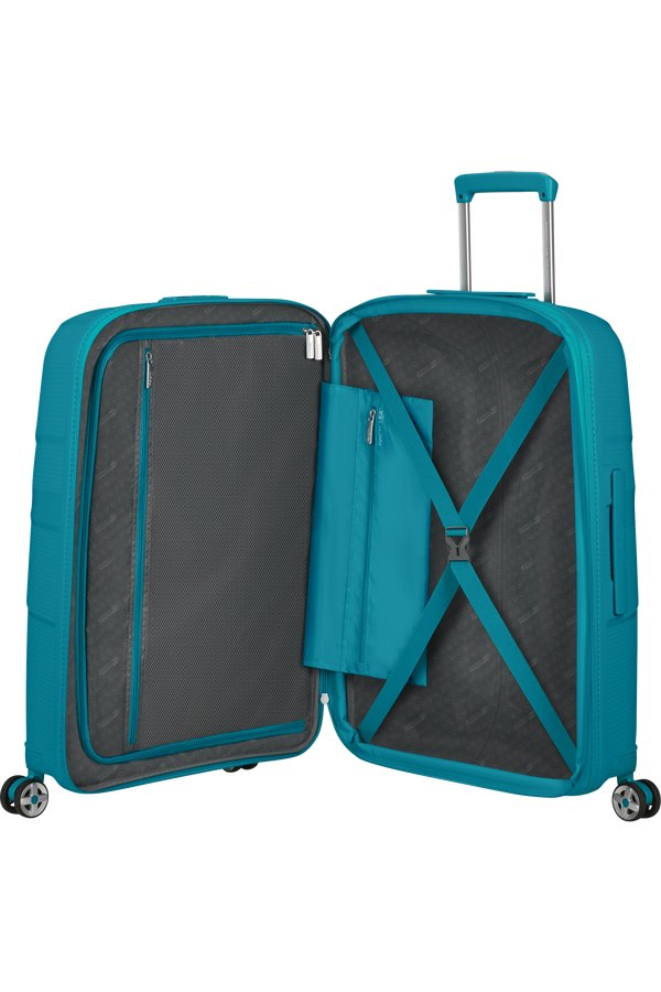 American Tourister Starvibe Spinner Expandable TSA 67cm Verdigris