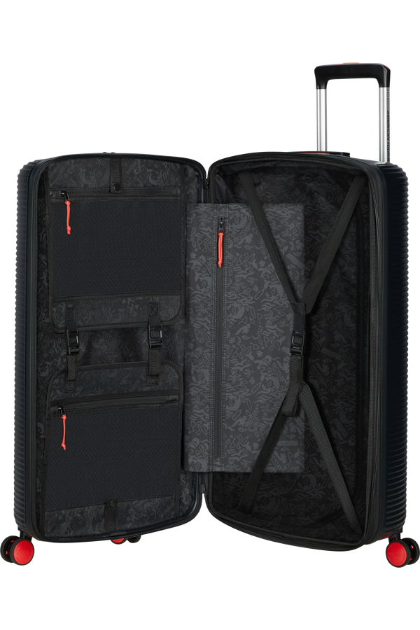 American Tourister Rollio Spinner 75cm  Čierna/červen&aacute;