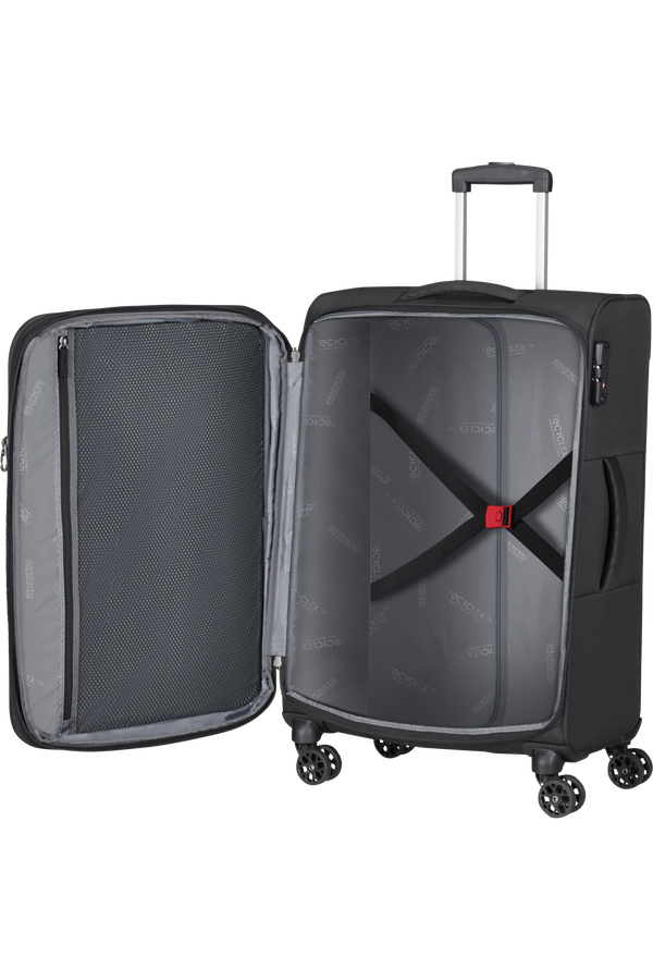 American Tourister Hyperspeed Spinner TSA EXP 68cm  Sýta čierna American Tourister Hyperspeed Spinner TSA EXP 68cm  Sýta čierna