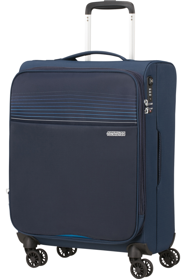 American Tourister Lite Ray Spinner TSA Expandable 55cm  Polnočná námornícka