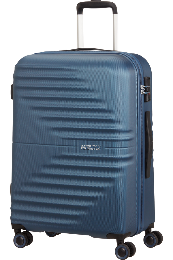 American Tourister Wavetwister Spinner TSA 66cm  Tmavá námornícka