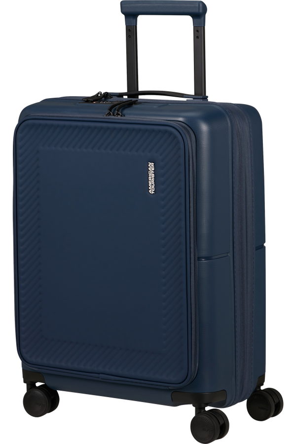 American Tourister DashPop Spinner Expandable Frontloader 55cm  Polnočn&aacute; modr&aacute;