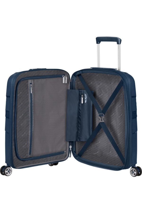 American Tourister Starvibe Spinner Expandable TSA 55cm Námornícka