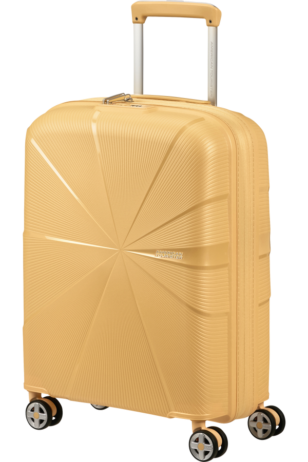 American Tourister StarVibe Spinner Expandable TSA 55cm  Metallic Banana