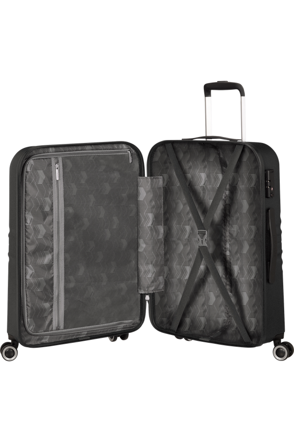 American Tourister Wavetwister Spinner TSA 66cm  Kozmick&aacute; čierna