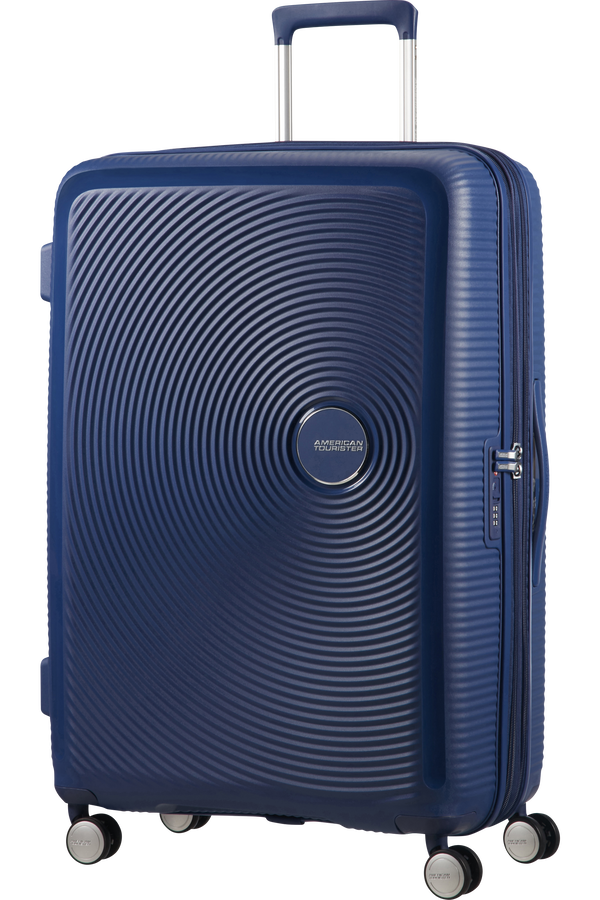 American Tourister Soundbox Spinner Expandable 77cm Midnight Navy American Tourister Soundbox Spinner Expandable 77cm Midnight Navy